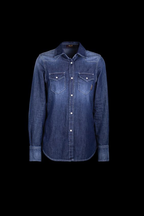 kläder se MooRER kvinnor ankita-lgd blå denim Z22LTF1029