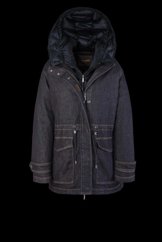 kläder se MooRER kvinnor nuage-49r denim/safir Z22LTF527