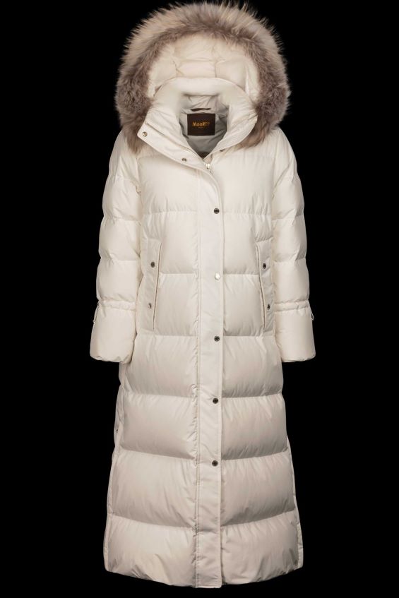 kläder se MooRER kvinnor breuil-fur-stp vit Z22LTF1059