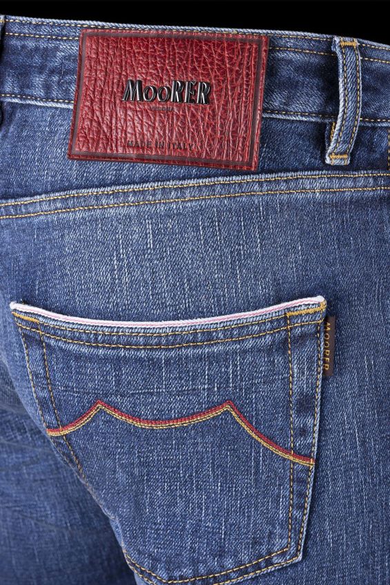 kläder se MooRER män credi dc104 w 4009 s 10 rosso denim Z22LTF397