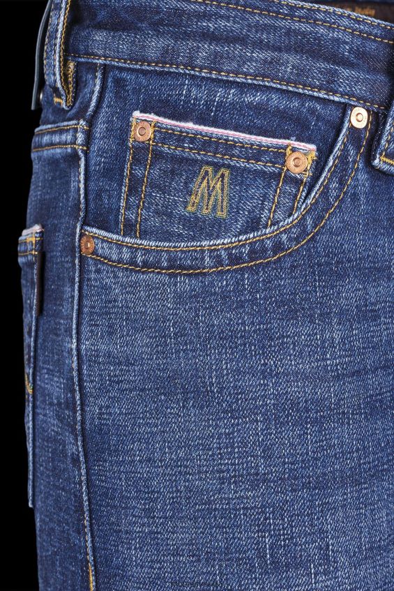kläder se MooRER män giotto dc104 w. 4019 s2 petrolio denim Z22LTF644