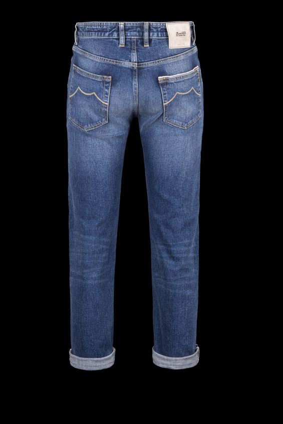 kläder se MooRER män pilon-dc104 w. 4009 s2 beige denim Z22LTF276