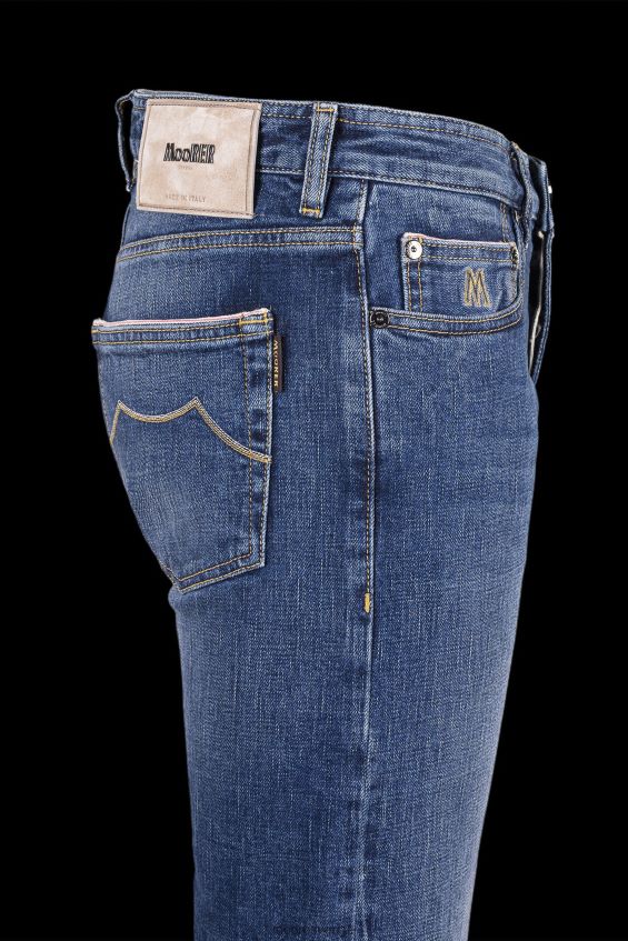 kläder se MooRER män pilon-dc104 w. 4009 s2 beige denim Z22LTF276