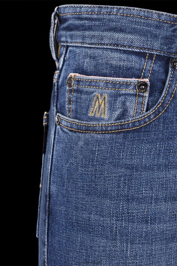 kläder se MooRER män pilon-dc104 w. 4009 s2 beige denim Z22LTF276