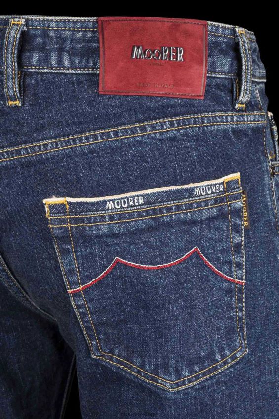 kläder se MooRER män pilon-dc104 w. 4021 s3p rosso denim Z22LTF797