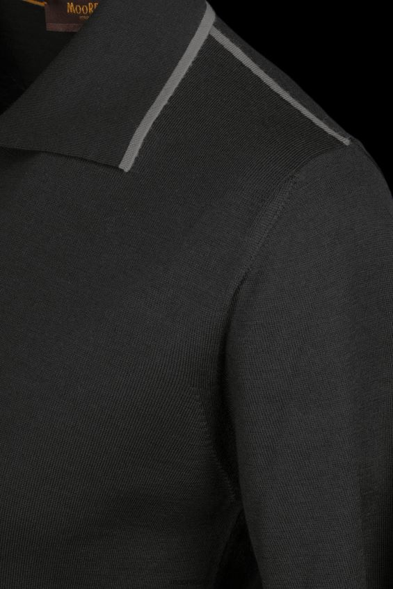 kläder se MooRER män gavotti-mll nero/grigio melange Z22LTF667