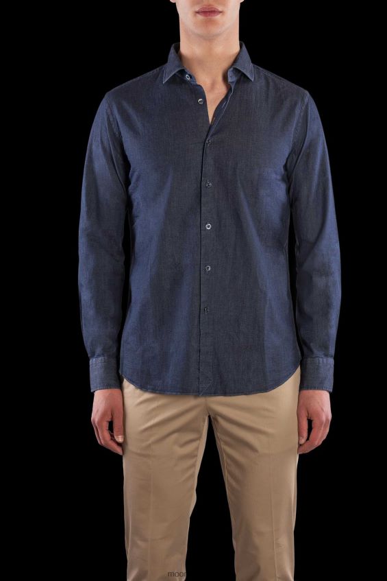 kläder se MooRER män sorrento-cst denim Z22LTF373
