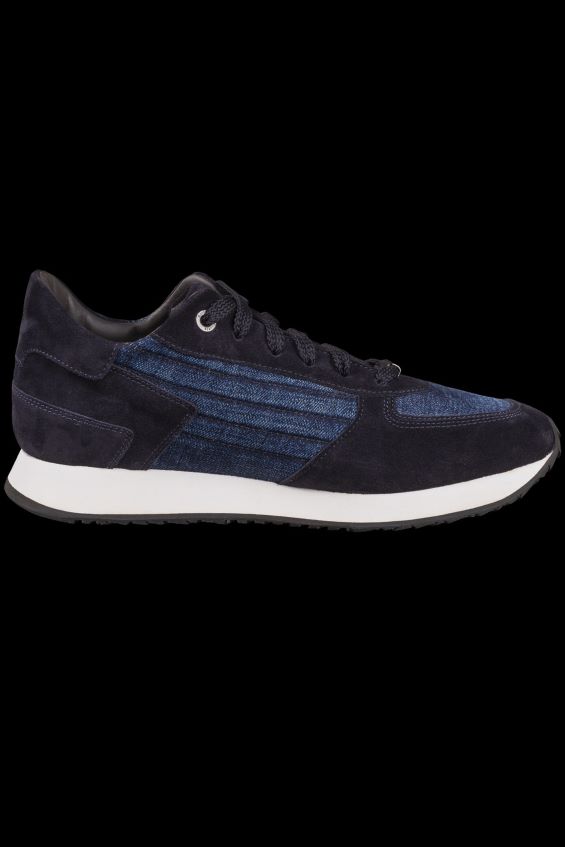 skor se MooRER män balla-p5j mörkblå/jeans smerigliato Z22LTF258