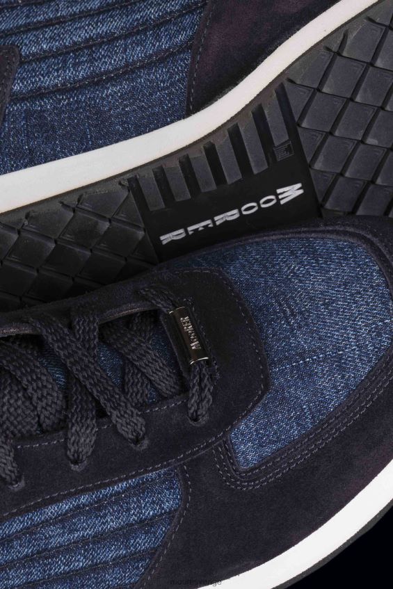 skor se MooRER män balla-p5j mörkblå/tvättade jeans Z22LTF259