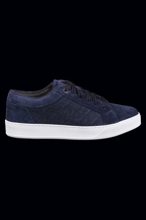 skor se MooRER män boccioni-p5j marinblå/jeans smerigliato Z22LTF669