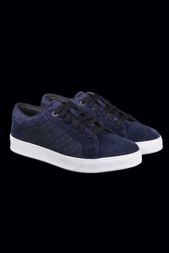 skor se MooRER män boccioni-p5j marinblå/jeans smerigliato Z22LTF669
