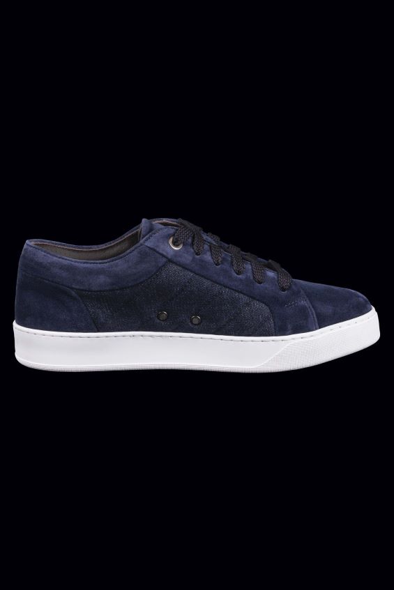 skor se MooRER män boccioni-p5j marinblå/jeans smerigliato Z22LTF669