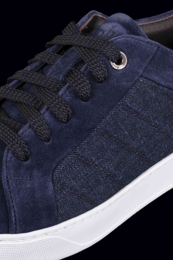 skor se MooRER män boccioni-p5j marinblå/jeans smerigliato Z22LTF669