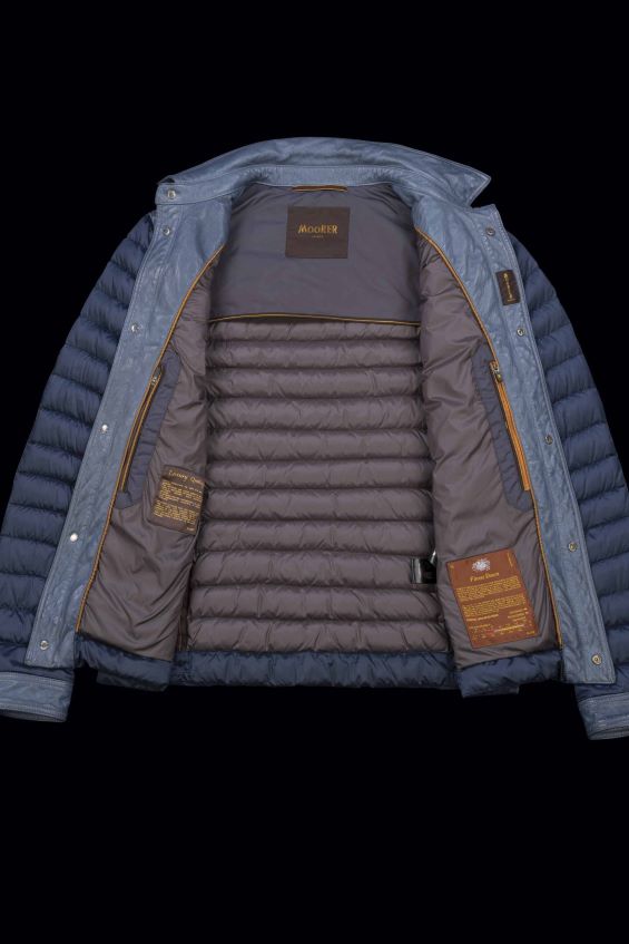 kläder se MooRER män crespi-per denim Z22LTF545